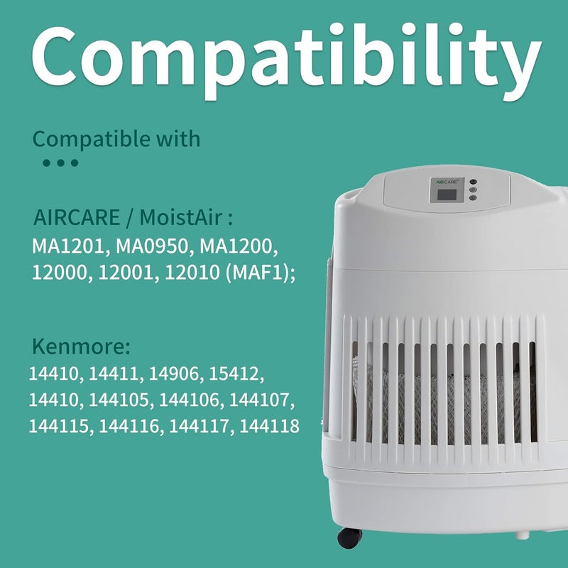 SUNRRA MAF1 Humidifier Filter Compatible with Aircare MA1201, MA0950, MA1200, Kenmore 14906,32-14906, 42-14906, Replace Aircare MA1201 Filter, Kenmore Humidifier Filters 14906, 2 Packs - Image 2